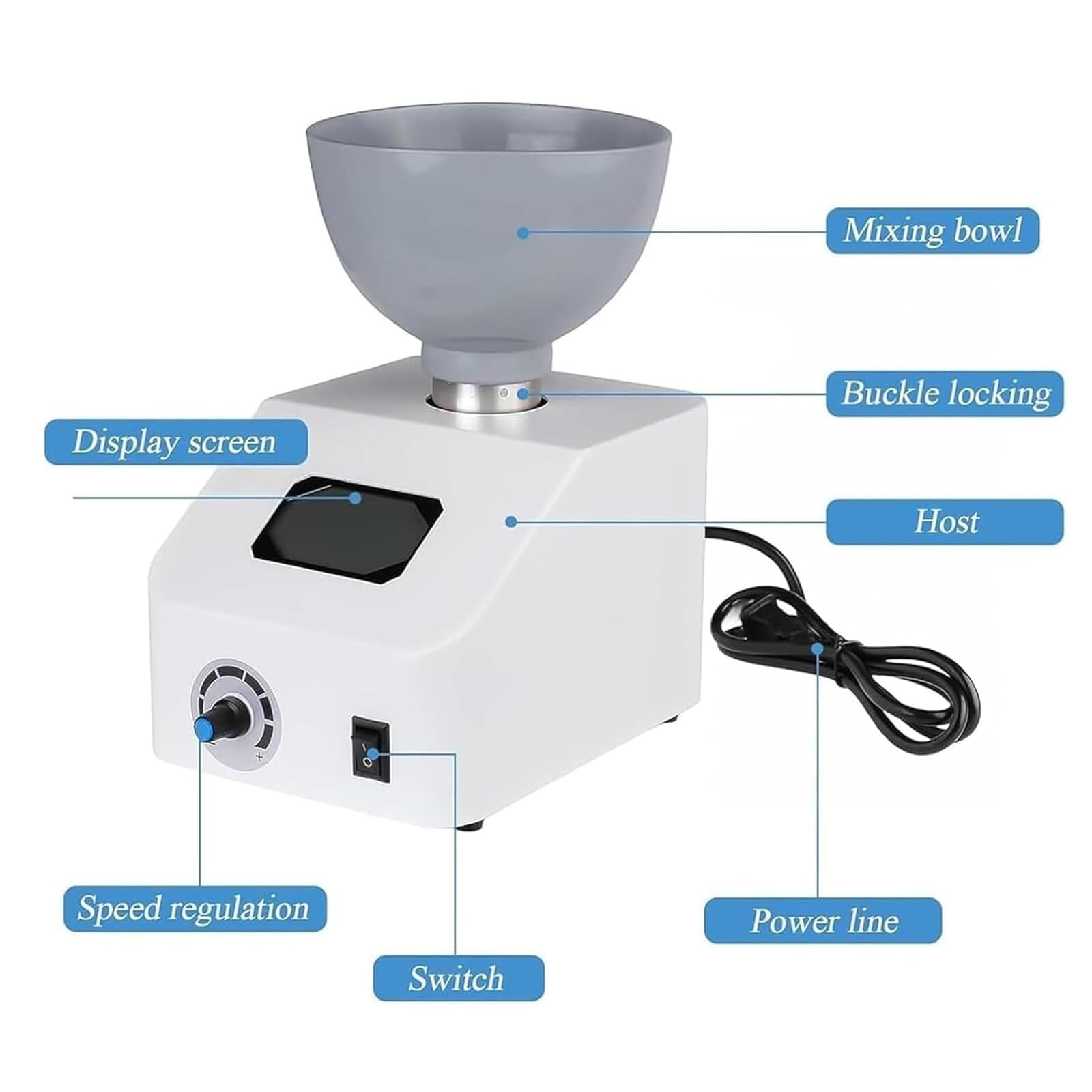 Miscelatore automatico dell'alginato, miscelatore del gesso 300RPM per i materiali e l'intonaco dell'impronta dentale