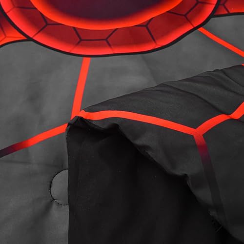 Miniatura 5 de NTBED Juego de edredón de consola de juegos para niños y niñas juego de ropa de cama de microfibra ligera geométrica para juegos en 3D rojo tamaño