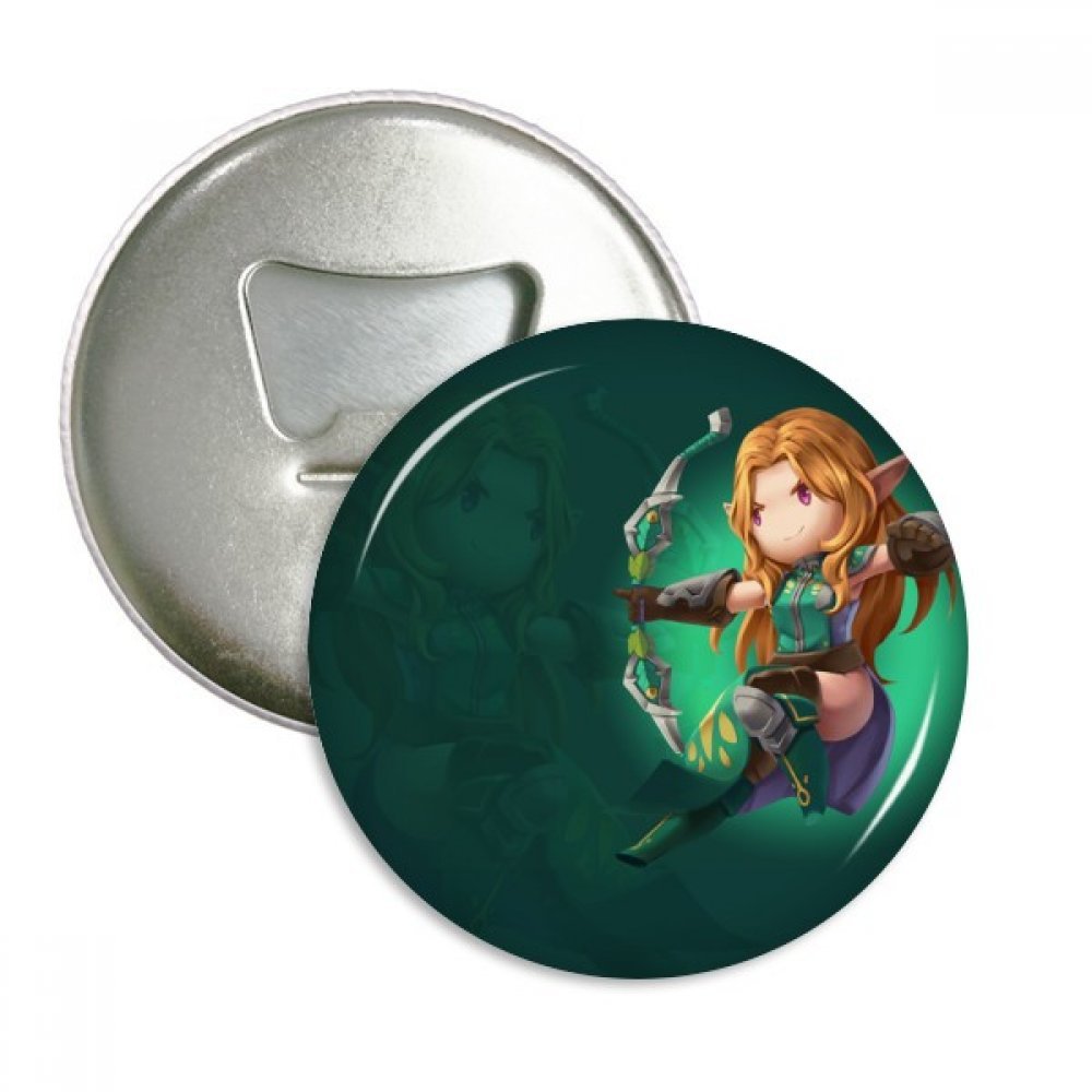 Cadeau geek décapsuleur Donjon Fantaisie badge rond argenté