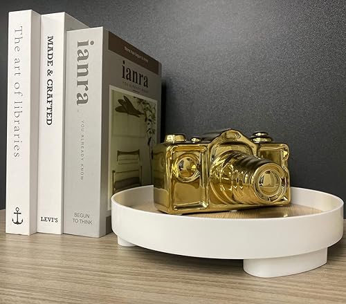 Miniatura 2 de Artgenius Estatua de cámara moderna y escultura para el hogar, objeto decorativo de cerámica para mesa, estante, sala de estar, decoración de