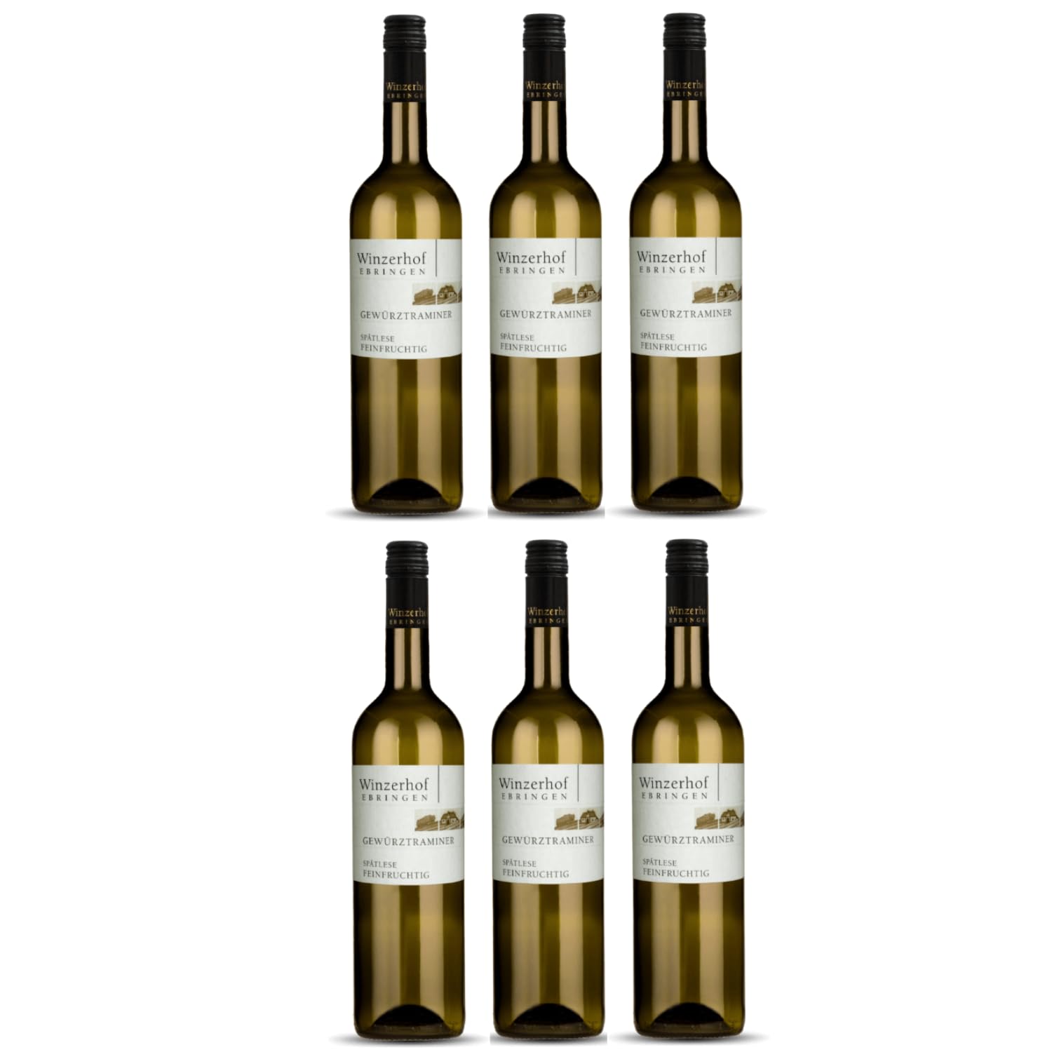 Winzerhof Ebringen Gewürztraminer Spätlese feinfruchtig Weißwein Wein Deutschland inkl. FeinWert E-Book (6 x 0,75 l)