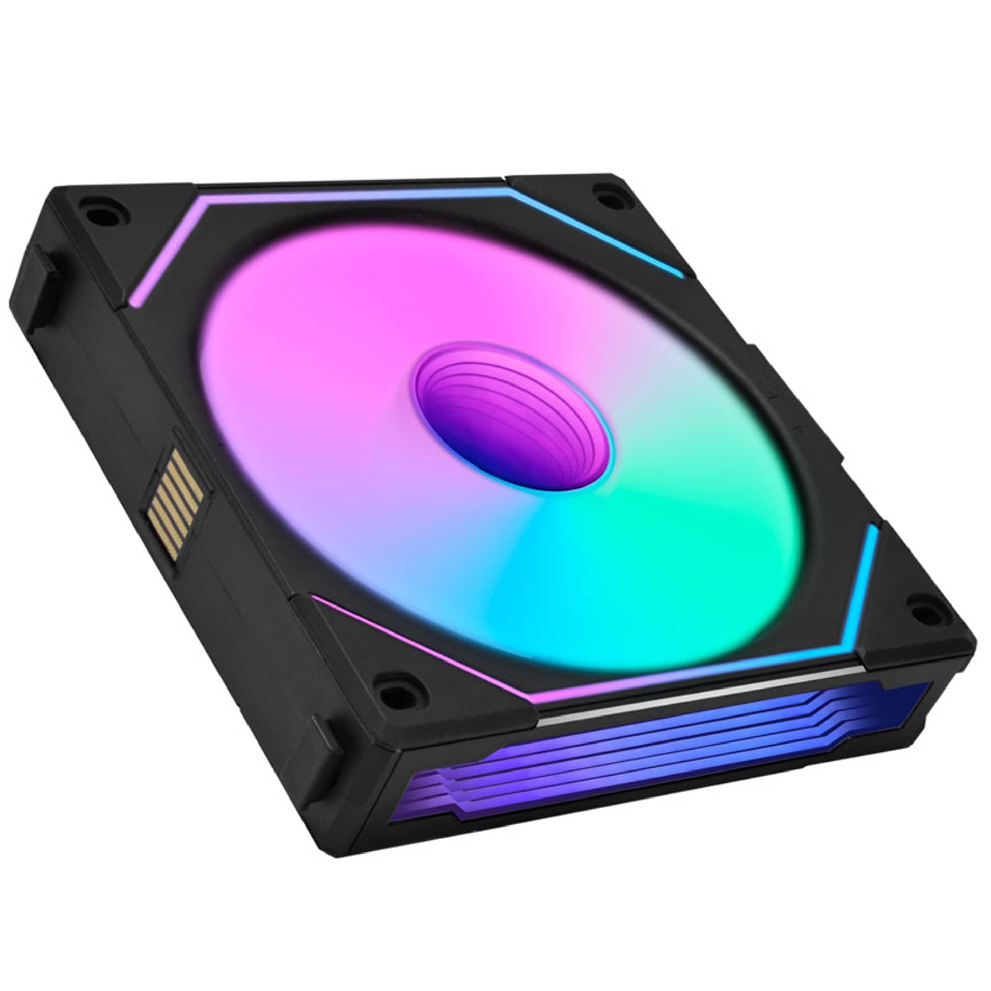 Lian Li UNI FAN SL-INF 120 ARGB Reverse Blade PWM L?fter, 3er Pack inkl. Controller - 120mm, schwarz