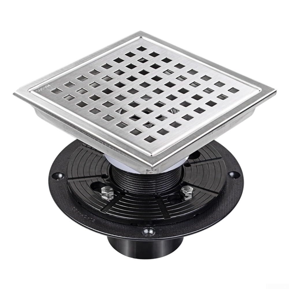 Siphon de sol en acier inoxydable avec joint étanche bonde de douche 10 cm