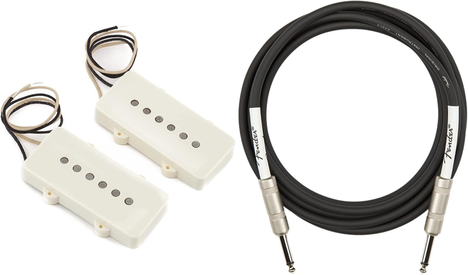 Fender Pure Vintage '65 Jazzmaster Pickups Bundle with Instrument Cable