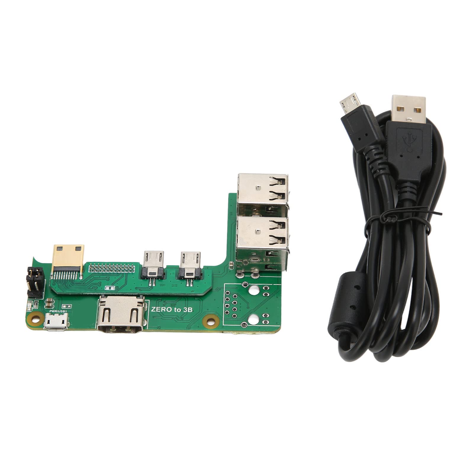 Bewinnerfor Raspberry Pi Expansion Board, 4 USB HDMI Female GPIO Height for Raspberry Pi for Zero 2W to 3B Expansion Board