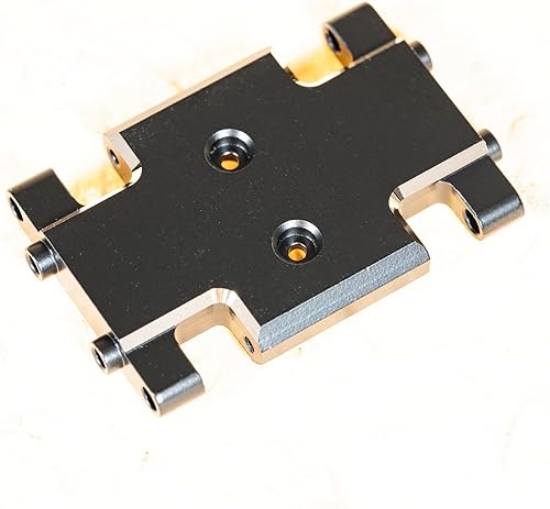 Miniatura 2 de RampCrab Soporte de transmisión de placa deslizante para AX24, revestimiento negro, montaje de latón para AX24 XC-1, 0.81 onzas, piezas de