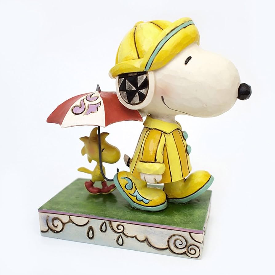 Amazon.com: Enesco Jim Shore Peanuts Friends Through Rain or Shine