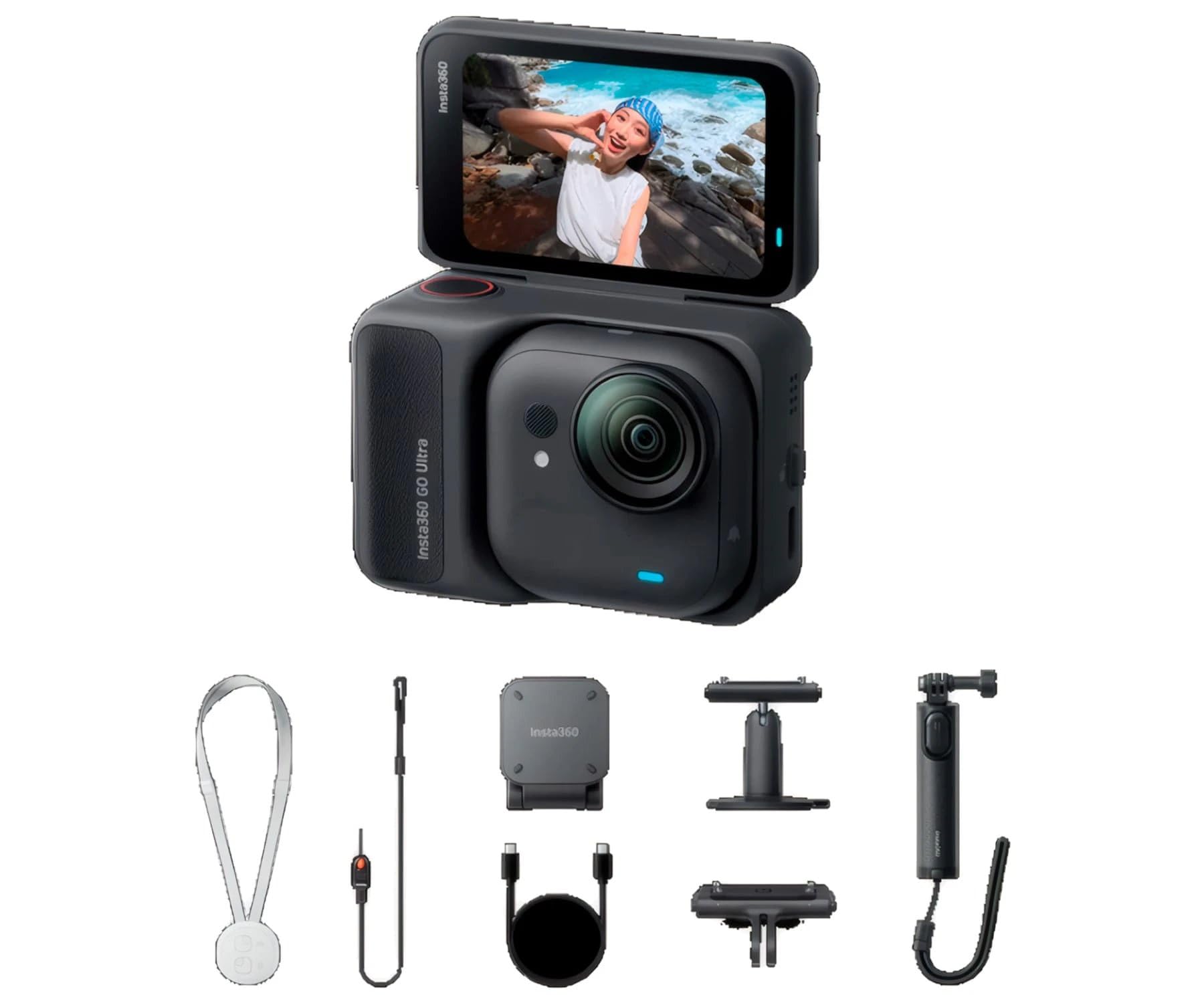 Insta360 GO Ultra Midnight Black 4K Camera - Creator Bundle