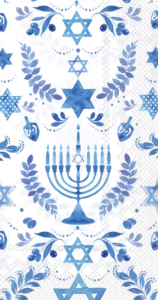 Boston International IHR serwetki papierowe, 3-warstwowe, 21,6 x 11,4 cm, Chanuka