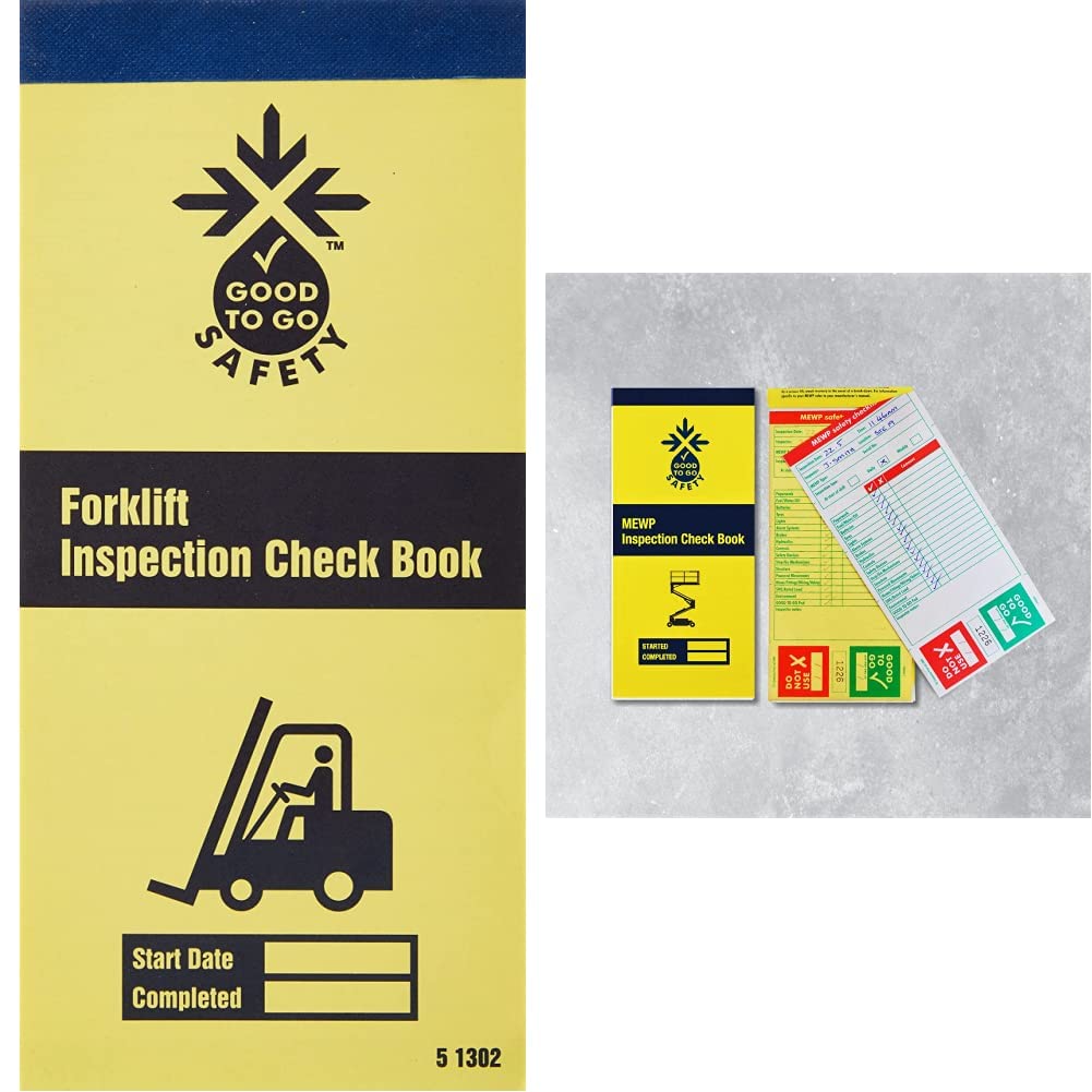 Good to Go Safety51302 Forklift Check Book & 51322 MEWP Check Book