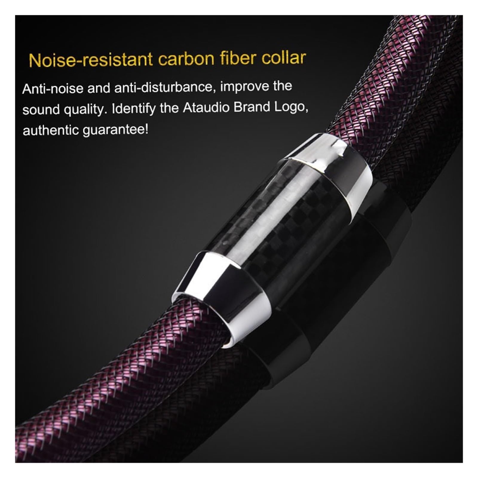 Cable de conexión del amplificador de la consola mezcladora de plata monocristalina de alta fidelidad(3 Meters)