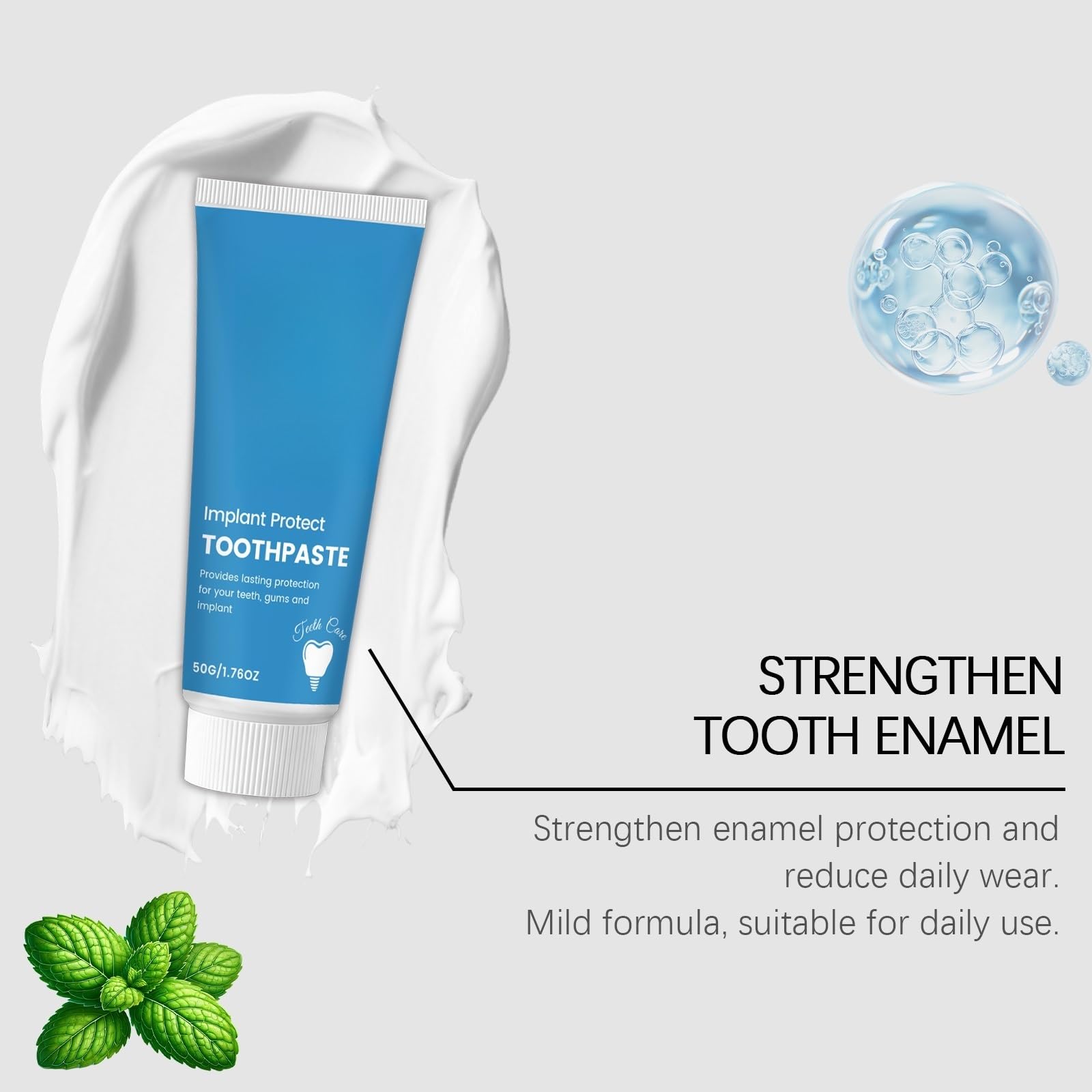 Dentifricio Delicato Perio 50 G - Menta Schiumosa Pulita For Denti Teneri E Alito Fresco(3PCS)