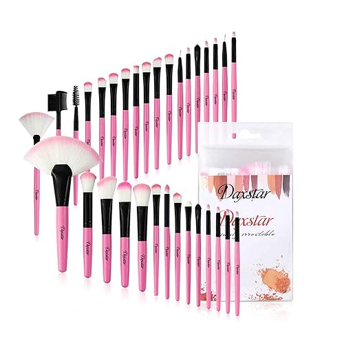 Brochas de maquillaje, kit de maquillaje de 32 piezas, juego de brochas de maquillaje rosa para maquillaje