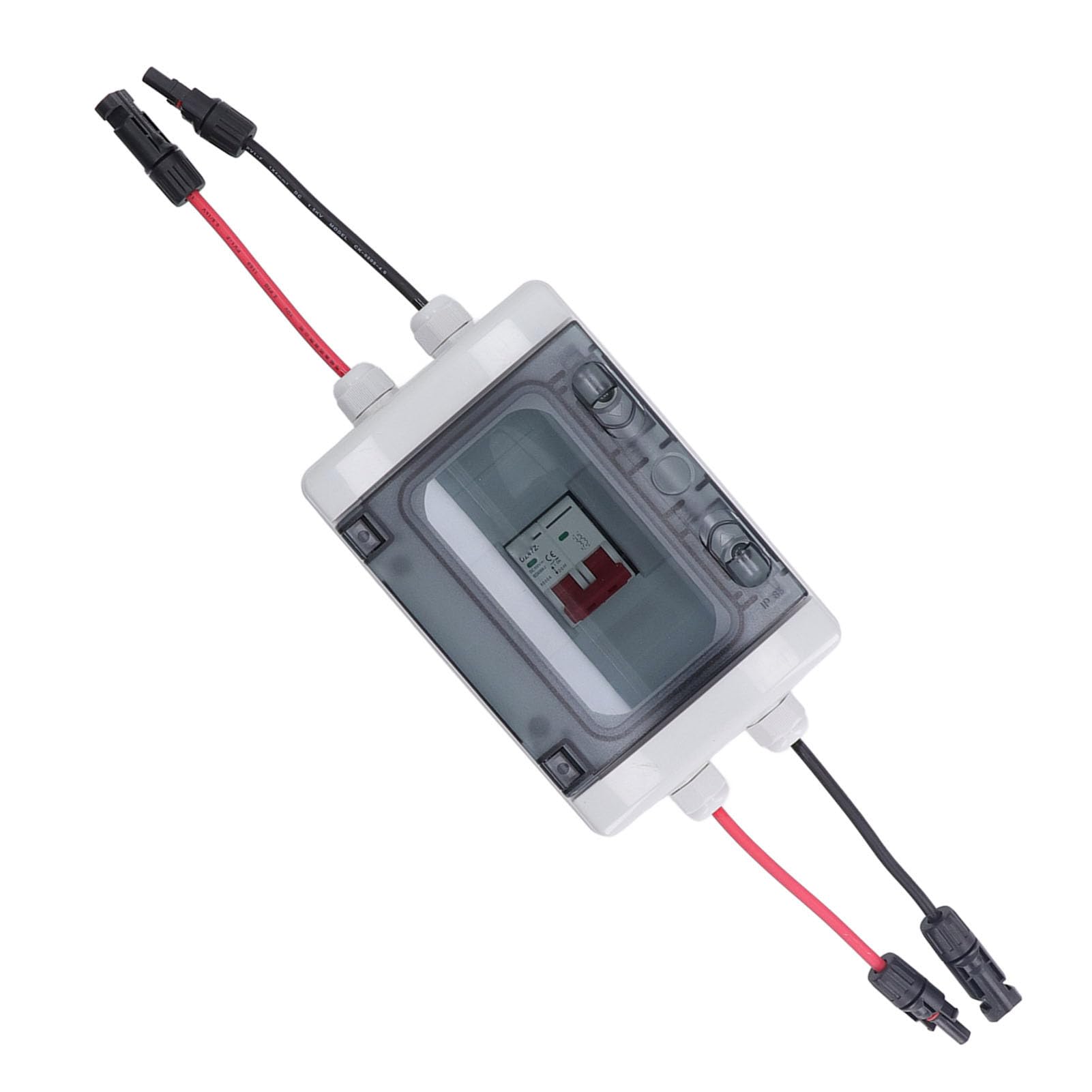 Mini Interruttore Automatico, Interruttore CC Protezione Sovraccarico Sezionatore Solare Fotovoltaico con Scatola Impermeabile IP65 500 V per Interni Ed Esterni (32A)