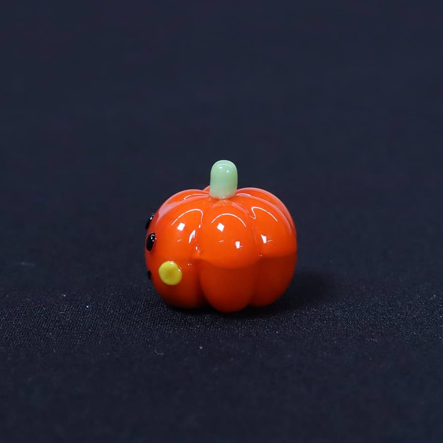 小さめかぼちゃ　ガラス細工　ミニチュア 小さめかぼちゃガラス細工ミニチュア