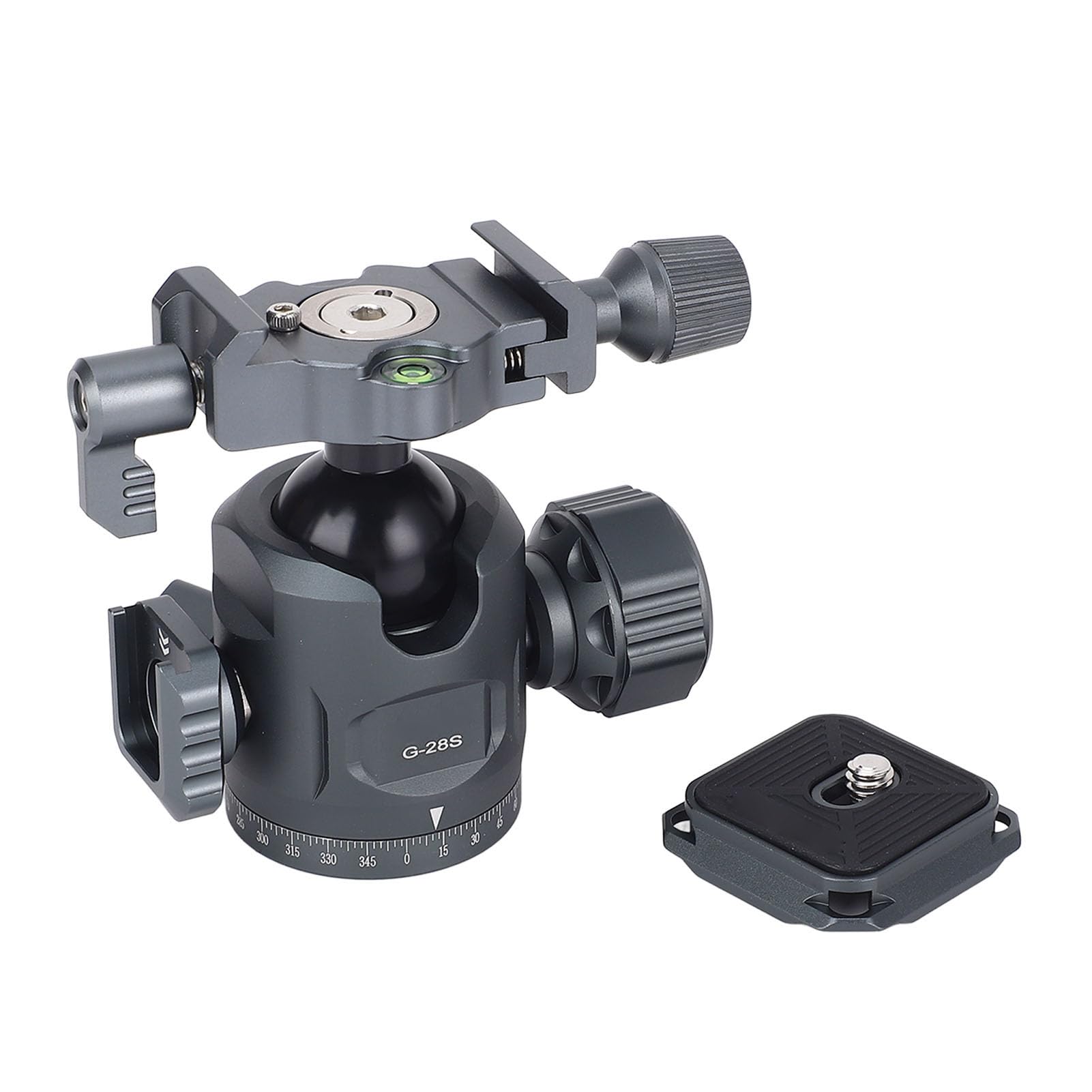 Panoramiczna Głowica Wideo Gimbal, Tłumienie Statywu z płytką Szybkiego Uwalniania, Obracanie 360 ​​°, dla Kamery DSLR, Załaduj do 12 Kg