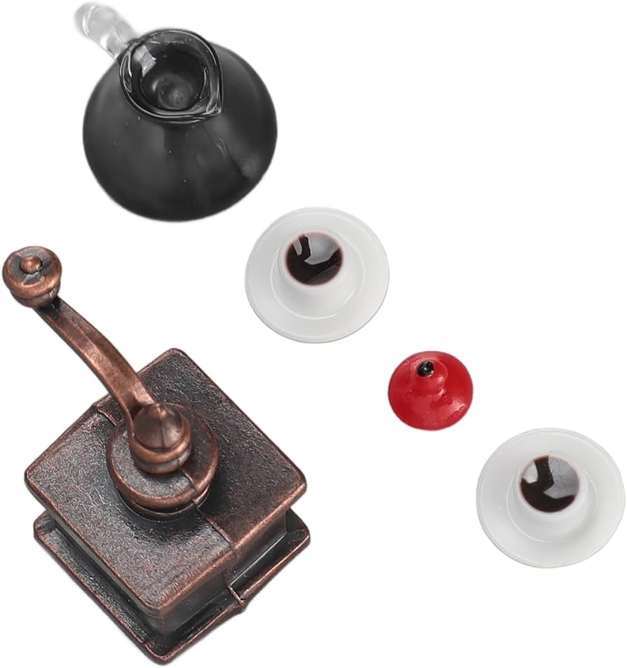 Amazon.co.jp: 1:12 ドールハウス ミニチュア コーヒーメーカー、3