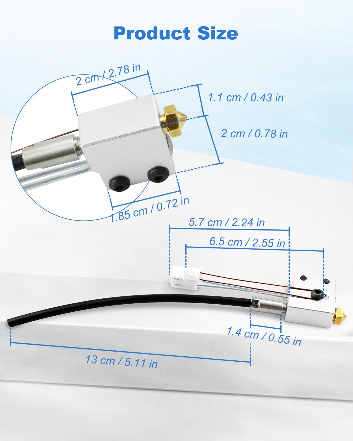 Original Artillery Sidewinder X1 Ersatz-Extruder-Set | Komplett Mit Hotend, Lüfter & Stepper