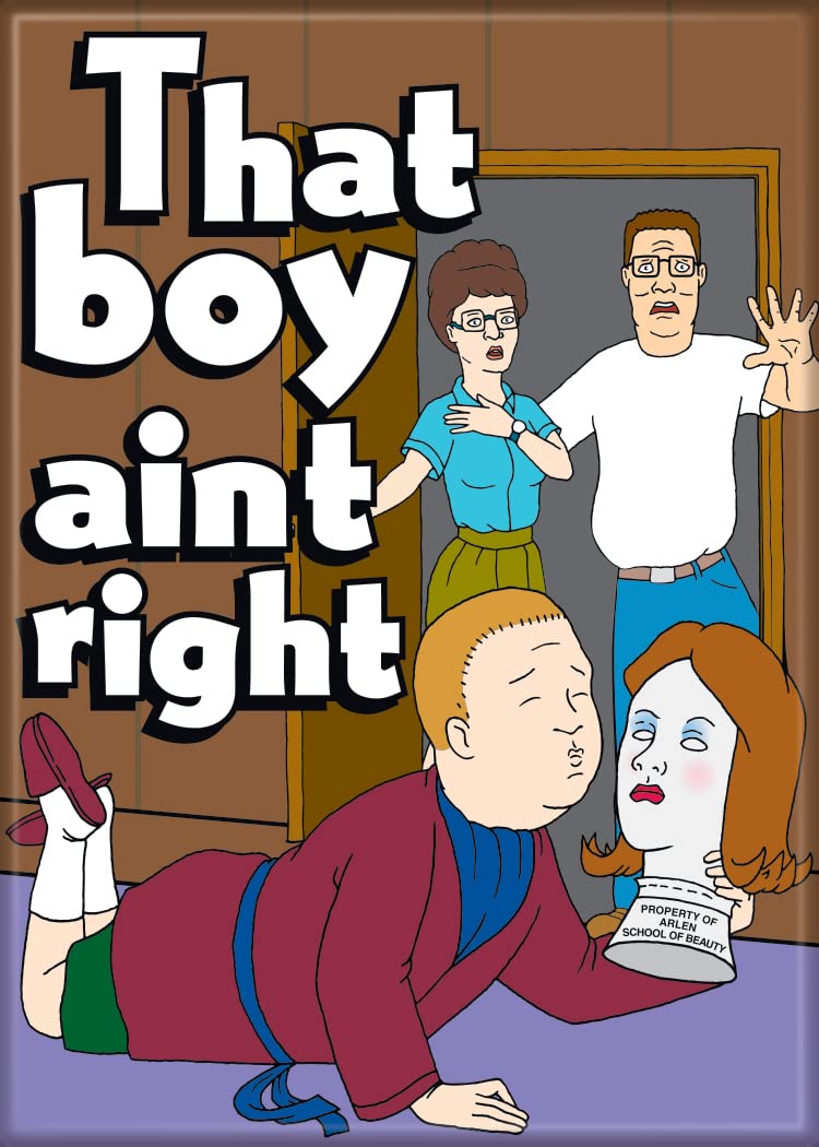Ata-Boy King of The Hill Bobby Ain't Right 2.5 x 3.5 Magnet for Refrigerators and Lockers 74112M 0