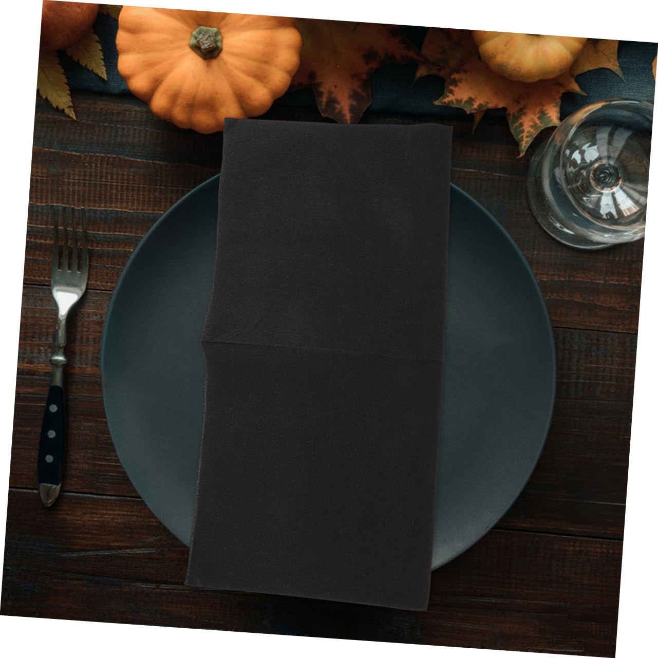 LABRIMP 100 Serviettes de Table en Papier Noir, Épaisses et Absorbantes, pour Fêtes et Réceptions, Usage Élégant