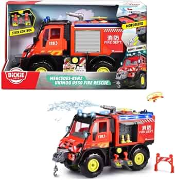 Amazon.co.jp: メルセデス ライト & サウンド 消防車 DiCKiE