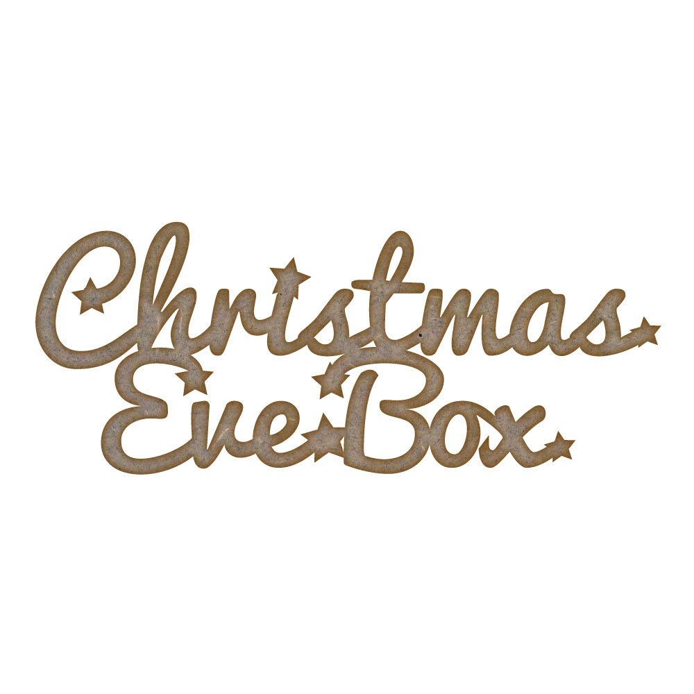 Fairydust Craft Shop Brown Christmas Eve Box - Laser Cut 3Mm Mdf Craft Shape Blanks (Small)