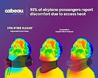 Vista 2 de Cabeau Almohada cervical para viajes en avión – Evolution Classic – Diseño en forma de U de espuma viscoelástica – Apoyo para dormir con cierre