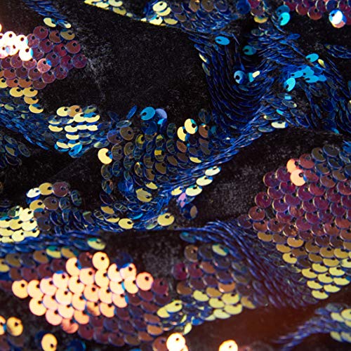 PYJTRL Giacca da Uomo in Velluto con Paillettes