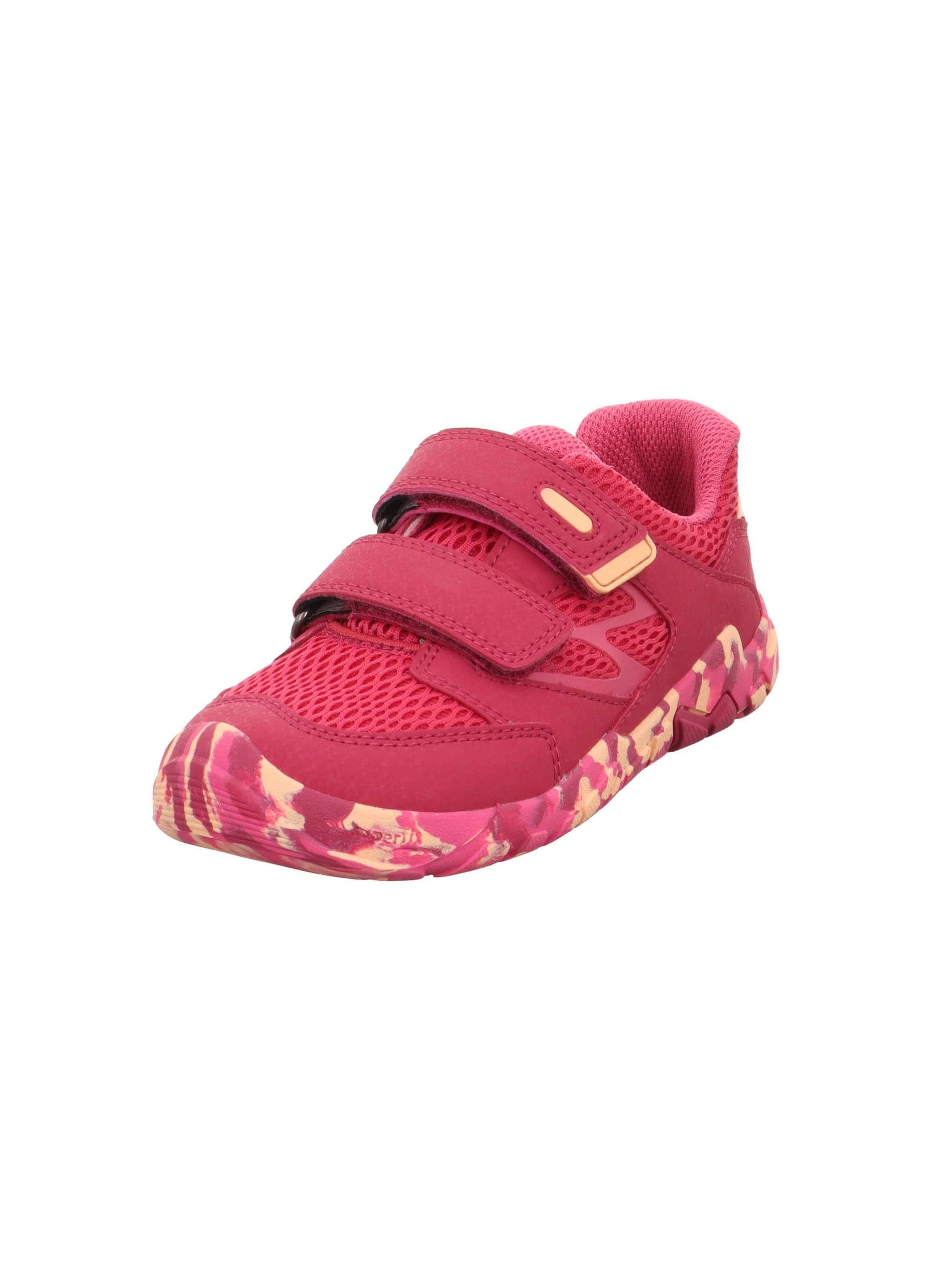 Superfit Girl's Trace Sneaker, Red Pink 5000, 11 UK Child