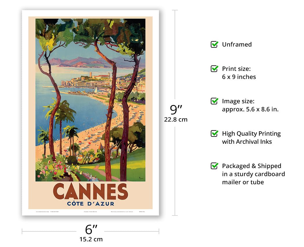 Amazon.com: Cannes - Cote d'Azur France - French Riviera Poster