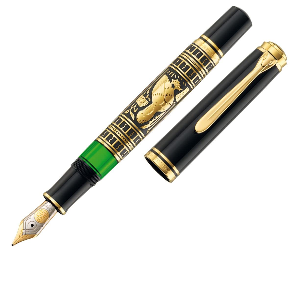 ペリカン万年筆　ビッグトレドM900 Amazon | Pelikan ペリカン 万年筆 M 中字 トレド M900 正規輸入
