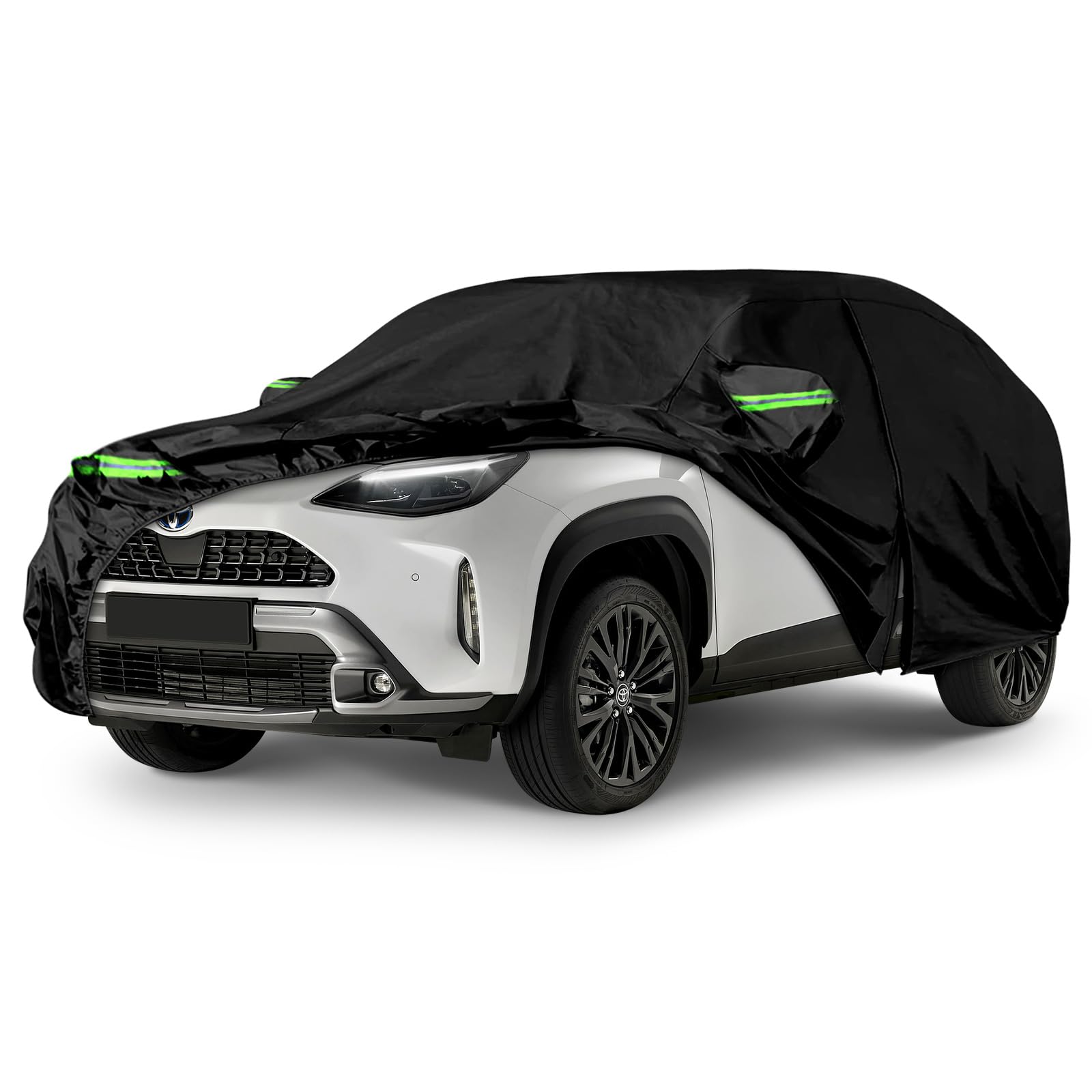 Telo Copriauto Impermeabile Compatibile con 2020-2024 Toyota Yaris Cross, Telo Copri Auto, Copertura Auto Per Esterno protezione da sole, neve, pioggia, polvere con cerniera e fasce antivento