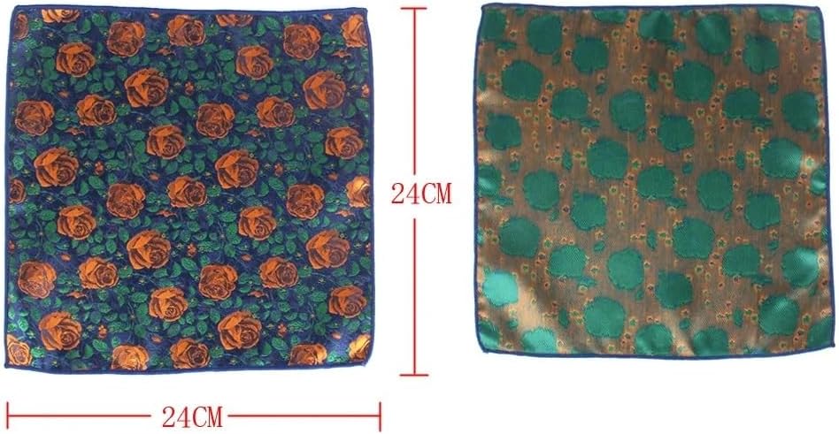 Pocket Square Chest Towel Hanky Gentlemen Hankies Men's Suit Handkerchief Floral Gifts