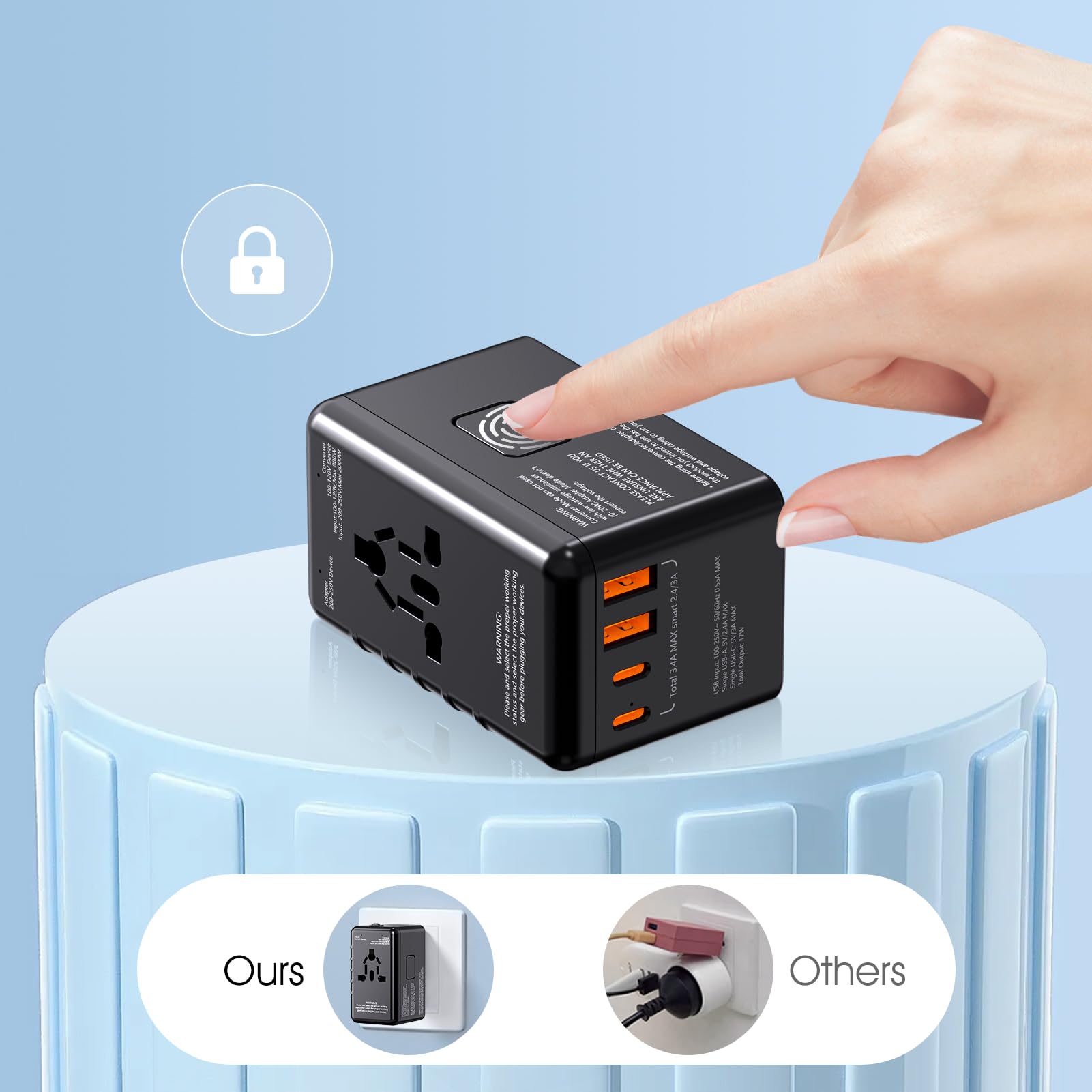 Amazon.co.jp: X-STAR アップグレード 5in1超小型 220Vから100V 変圧器