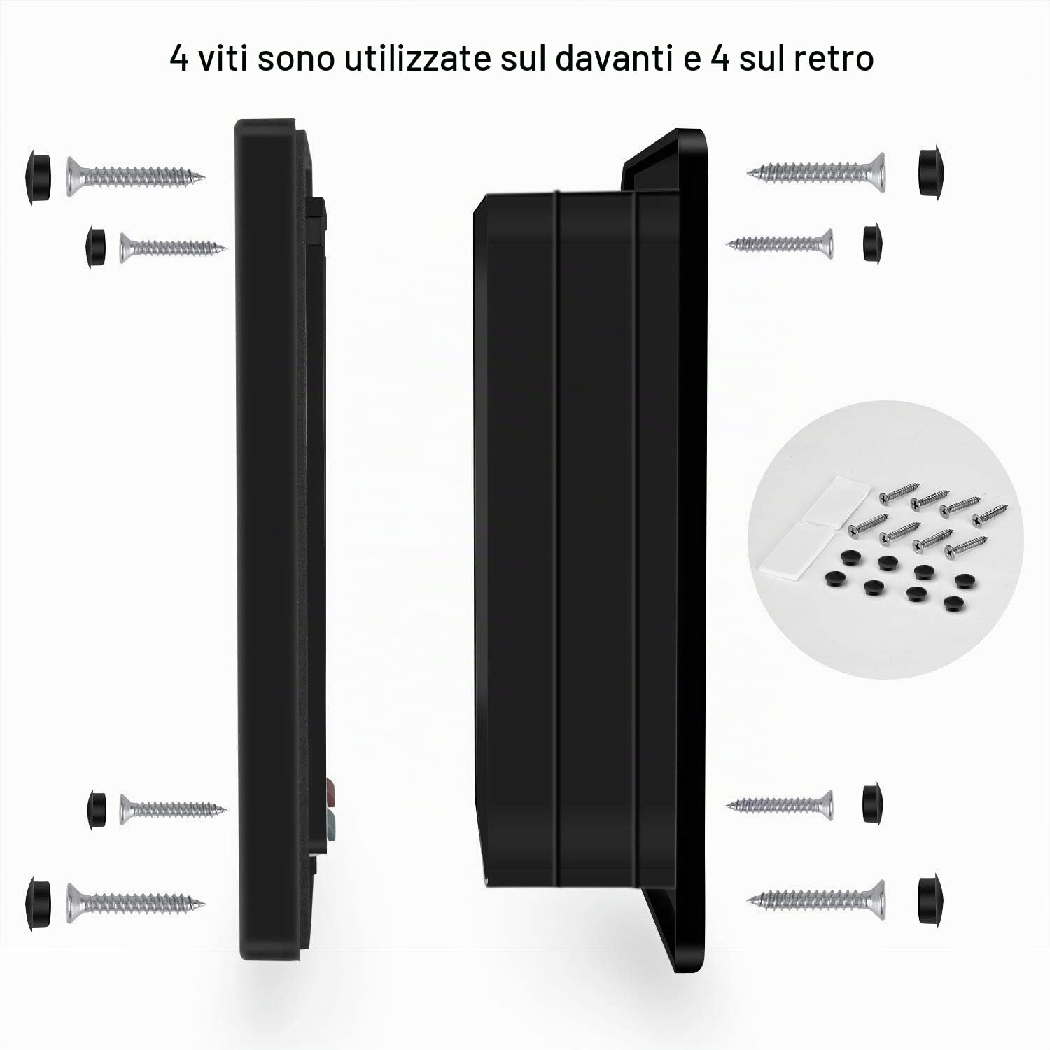 CEESC Grande gattino (dimensioni esterne 28 x 24,9 cm), chiusura a 4 vie per gatti e cani di piccola circonferenza <63 cm, facile da installare e utilizzare