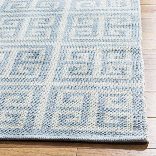 Tapete SAFAVIEH Montauk Colección 4' x 6' Azul Claro y Marfil miniatura 4