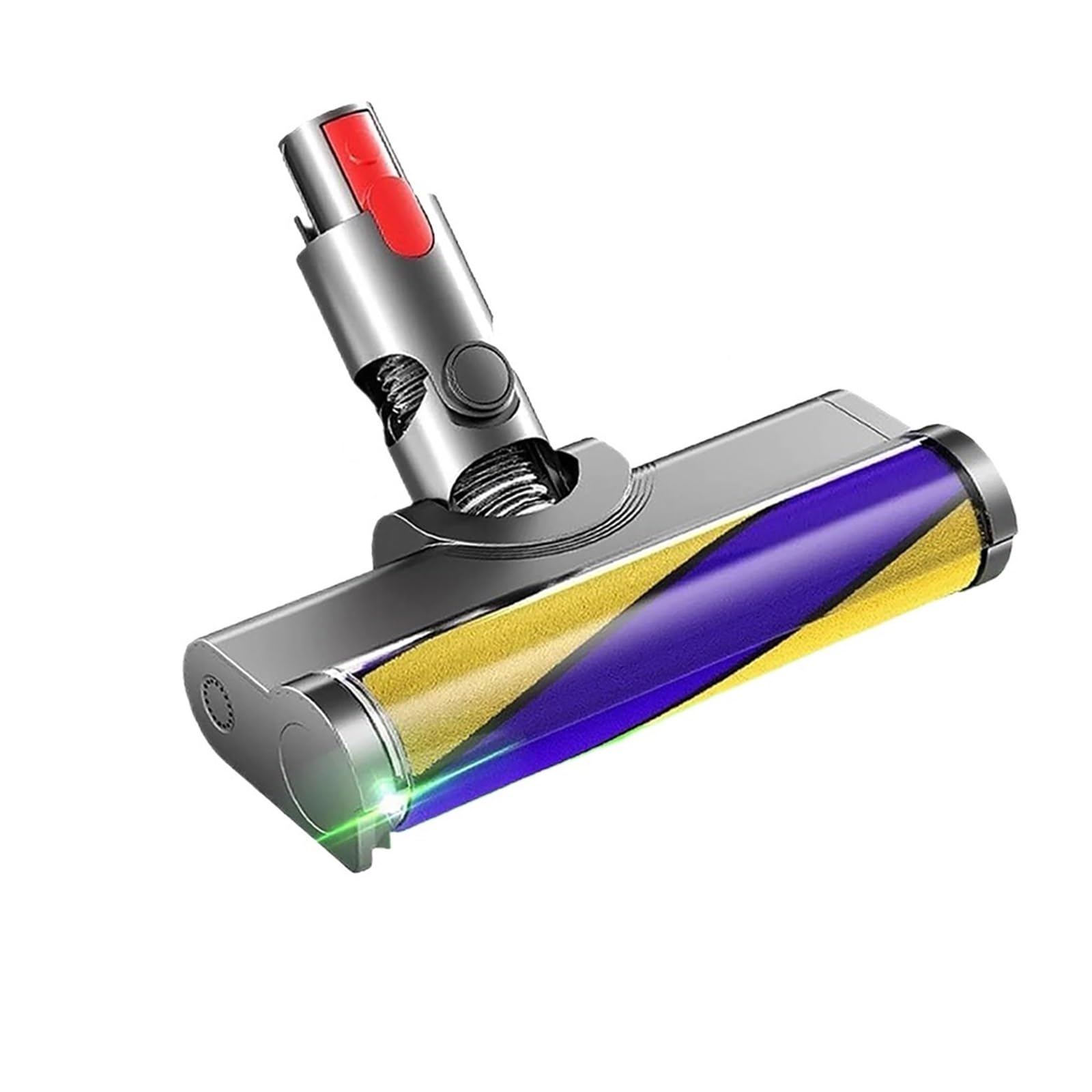 Boquilla de suelo con rodillo suave, compatible con Dyson, V7 V8 V10 | Cabezal flexible eléctrico con LED para aspiradora para V11 V15, plástico ABS(1 Pcs)
