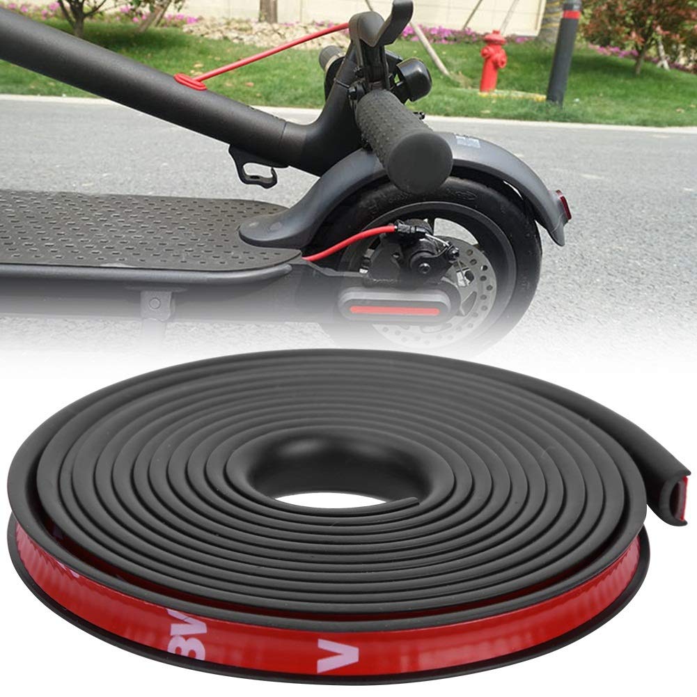 Bande De Protection En Caoutchouc Pour Scooter électrique – Flexible, Résistante Aux Intempéries, Facile à Poser (Noir) - 6