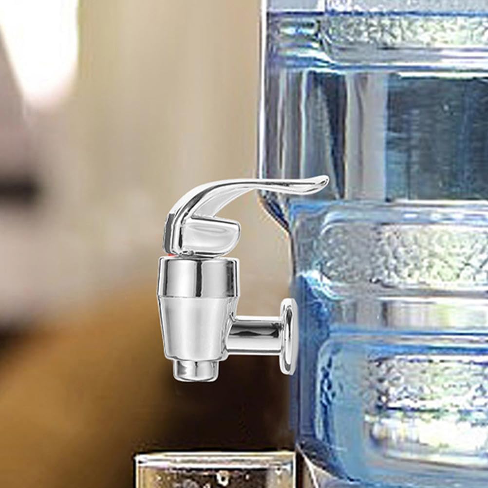 Amosfun Replacement Spigot for Beverage Dispenser – Push-Style Plastic Spout Fits 0.63–0.87 in Openings, Easy Install with Gasket, Non-Clog Valve for Juice, Beer, Tea – for Home, Party, Wedding, Picni