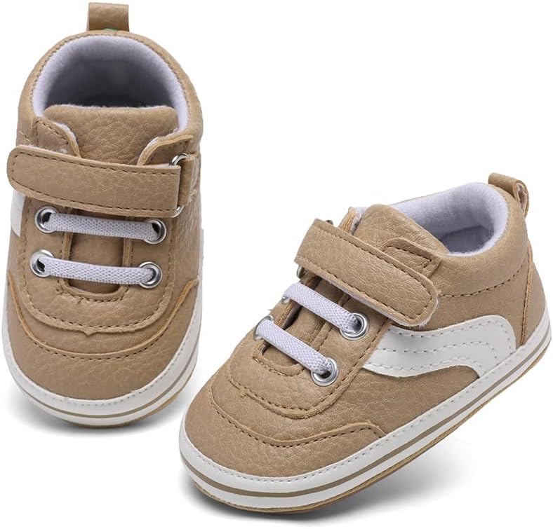 Clowora Baby Boys Girls Shoes Non-Slip Rubber Sole Sneakers Infant First Walking Toddler Crib Shoes Newborn Loafers Flats. - Image 4