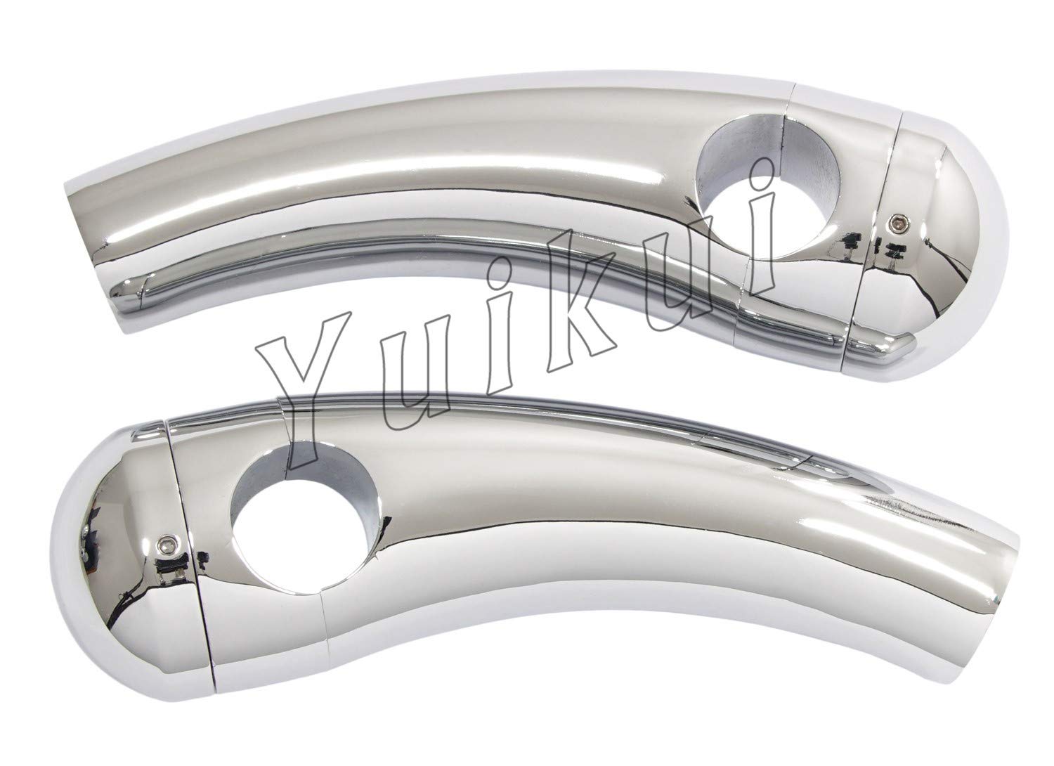 YUIKUI RACING Universal Motorcycle Billet 25.4mm 1inch Chrome Handlebar Risers for Yamaha V-Star 950 / Drag Star XVS 950 / Tourer from 2014