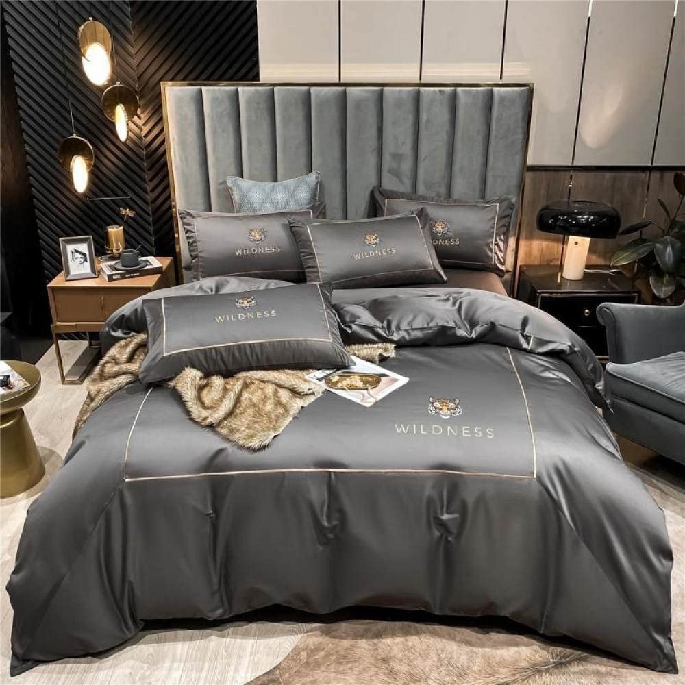 Amazon｜100% コットン 赤と青 パッチワーク キルトセット 刺繍入り