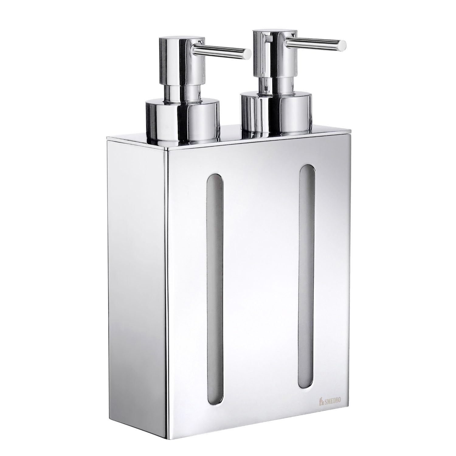Smedbo Outline "Double Seife und Lotion Spender, Silber