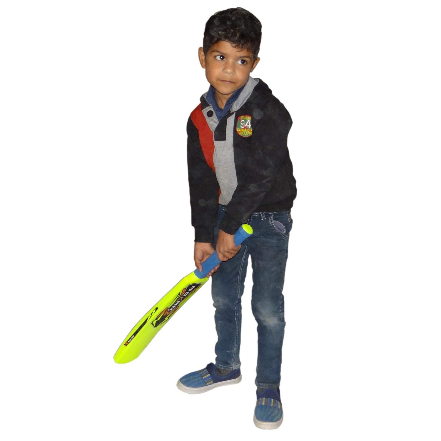 Roxan Plastic Cricket bat for Unisex Kids Large | Tennis Ball Cricket bat for plying Gully Cricket | Indoor and Outdoor Plastic Cricket bat-picture-15
