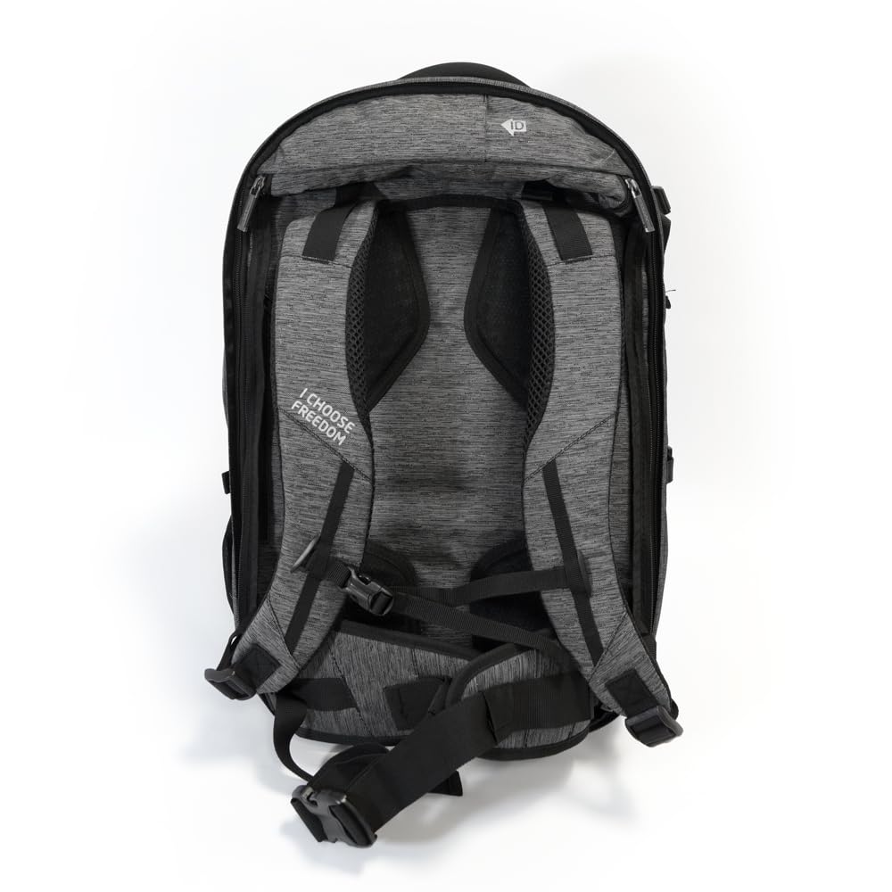 outdoorer Business-Rucksack mit Laptopfach Digital Nomad 35 – grauer 35 Liter Handgepäck-Rucksack für die Arbeit & unterwegs, für Herren & Damen, inklusive Regenschutz