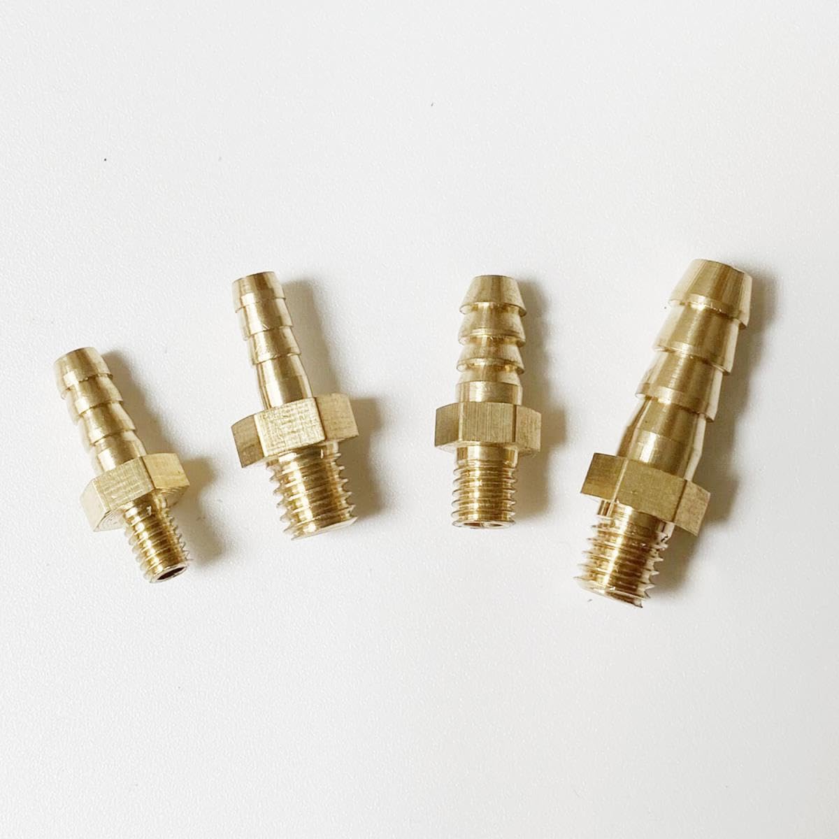 5 Raccordi A Barra In Ottone M6-1 Maschio Per Tubo ID 6mm – Connettori Metrici