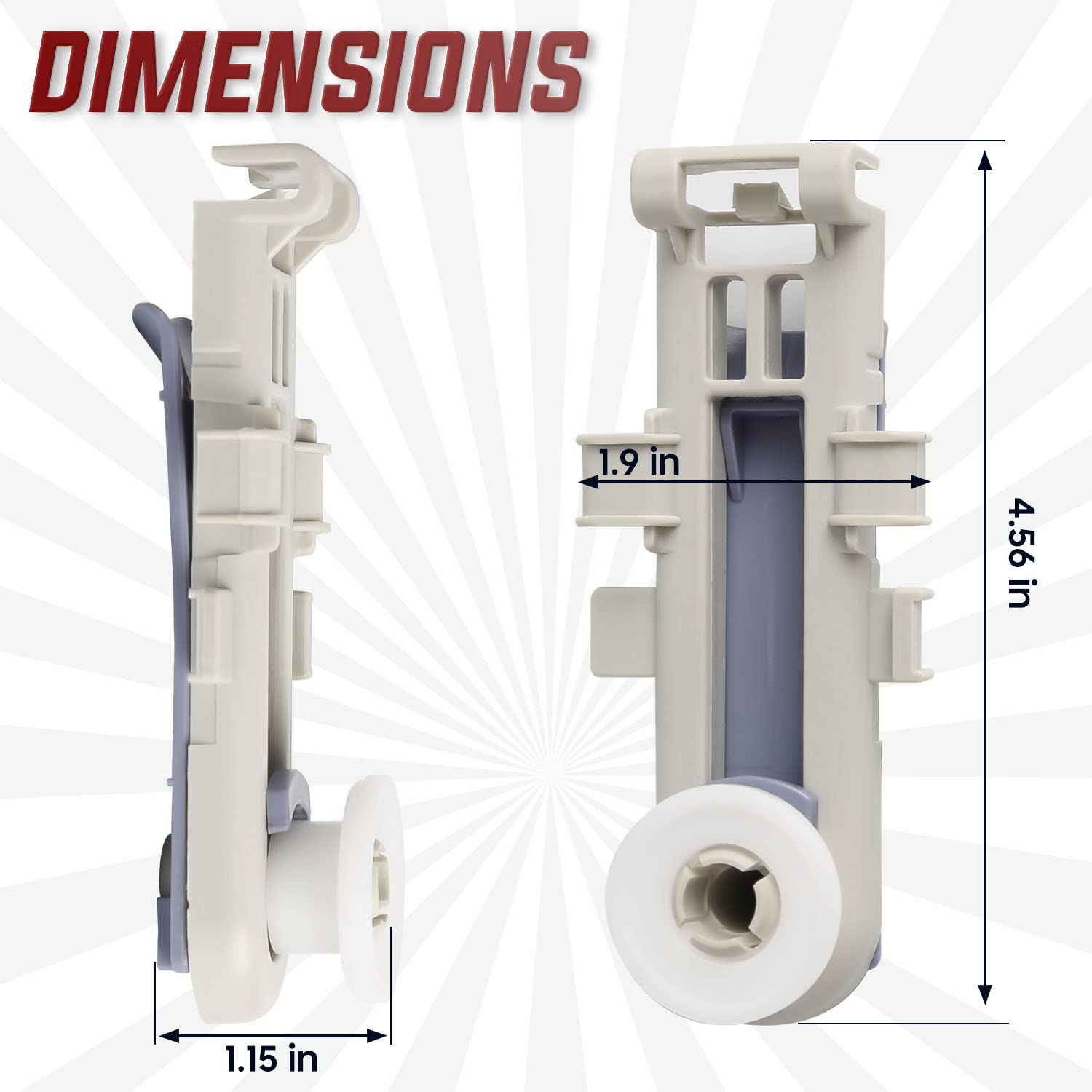 Fix Dishwasher Issues - Upper Rack Adjuster Wheels -2