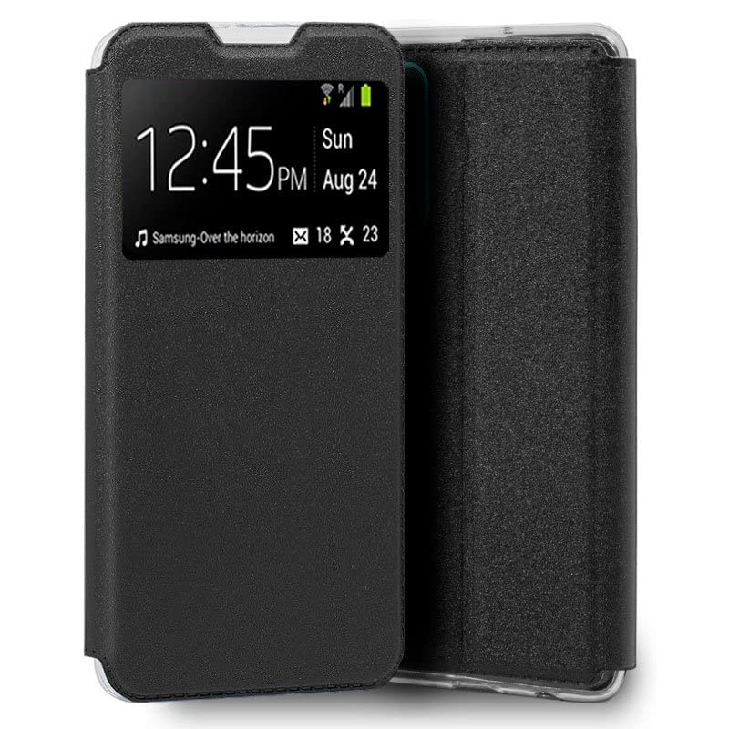 Cool Flip Cover Case for Huawei P Smart 2021 Smooth Black, Black/White