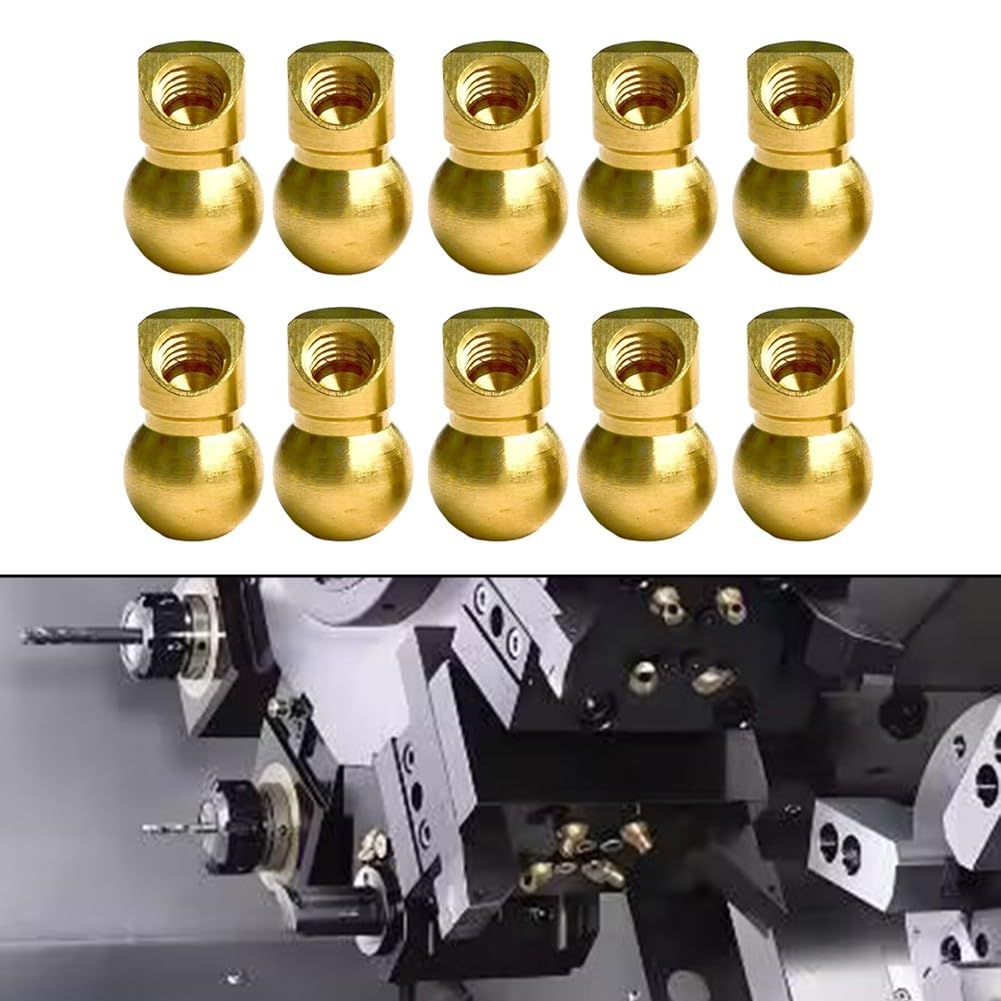 Boquilla de pulverización oblicua, junta refrigerante de latón Tech Linker (segura) para tareas de reparación de máquinas CNC, 10 unidades de soporte de herramientas (14,7 mm)