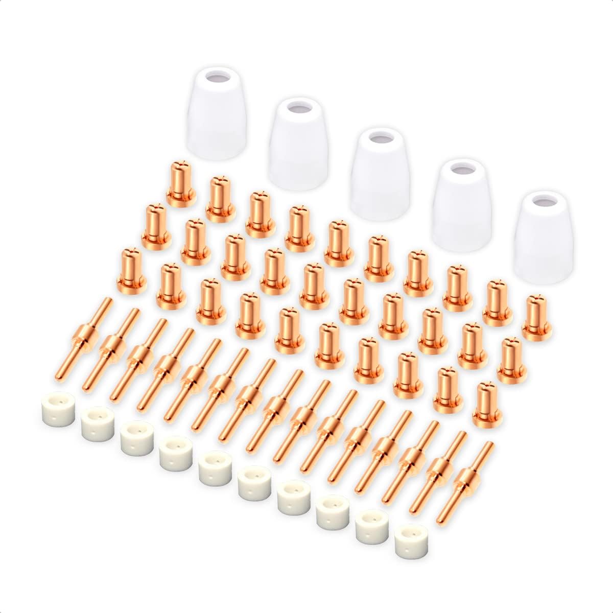 60pcs PT31 Plasma Cutting Consumables Kit Fit Cut40 50 with Plasma